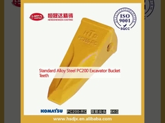 دندانهای سطل حفاری از فولاد آلیاژ استاندارد PC200