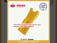 SY60 SY100 نقطه دندان حفاری برای حفاری سانی Ultra Wear Resistance