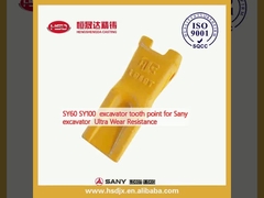 SY60 SY100 نقطه دندان حفاری برای حفاری سانی Ultra Wear Resistance