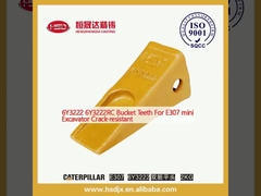 6Y3222 6Y3222RC دندان های سطل برای E307 مینی حفاری مقاوم به ترک