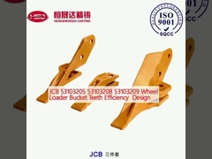 JCB 53103205 53103208 53103209 طراحی کارایی دندانهای سطل بارگذاری چرخ