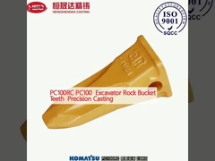 PC100RC PC100 Excavator Rock Bucket Teeth Precision Casting (مصنوعات صیقل دقیق دندان های سطل سنگ)