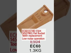 EC60 EC140 E504 14527863 تعویض دندانهای سطل مسطح عملکرد کم سر و صدا