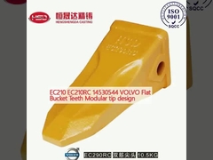 EC210 EC210RC 14530544 VOLVO دندان های سطل مسطح طراحی نوک ماژولار
