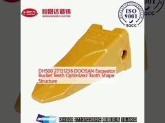 DH500 27131236 DOOSAN دندان های سطل حفاری ساختار شکل دندان بهینه شده
