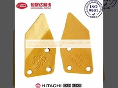 EX55 EX70 EX80 EX120 HITACHI حفاری قطعه کنار اصلاح شده زاویه دندان تیغه