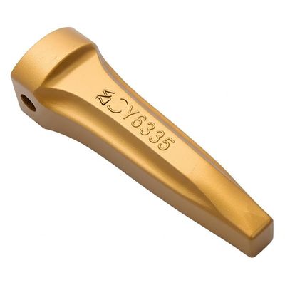 طول کششی ≥5 درصد دندان های سطل باربری حفاری شماره قطعه 6Y6335 دندان برای کاربردهای باربری و سطل حفاری